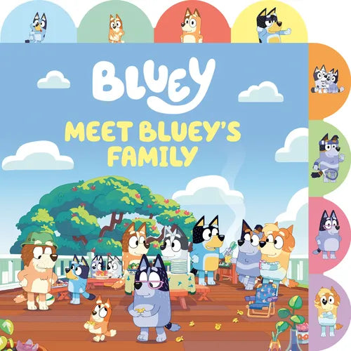 Meet Bluey's Family: A Tabbed Board Book - Board Book