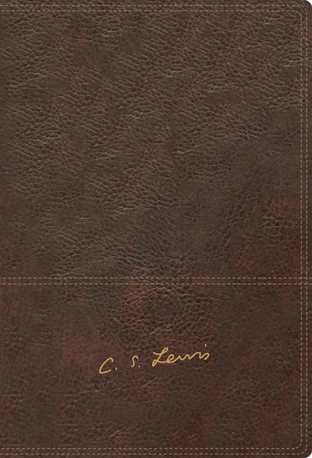 Rvr, Biblia Reflexiones de C. S. Lewis, Interior a DOS Colores, Leathersoft, Café, Comfort Print - Leather