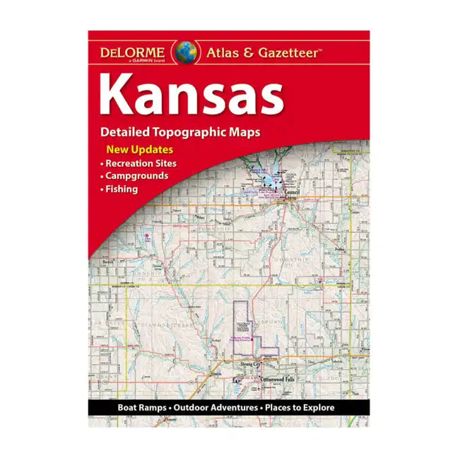 Delorme Atlas & Gazetteer: Kansas - Paperback