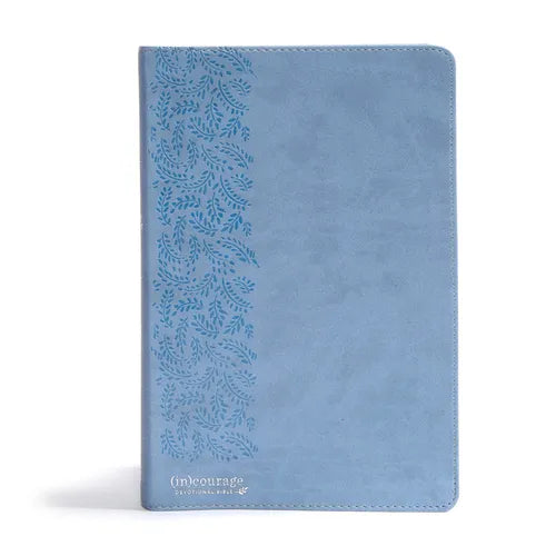 CSB (In)Courage Devotional Bible, Blue Leathertouch Indexed - Imitation Leather