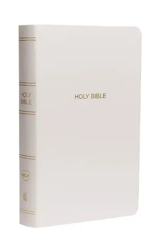 NKJV, Gift and Award Bible, Leather-Look, White, Red Letter Edition - Imitation Leather