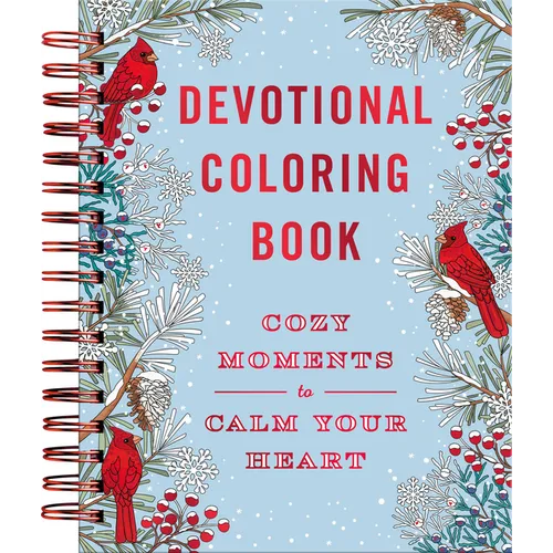 Cozy Moments to Calm Your Heart: Devotional Coloring Book - Spiral