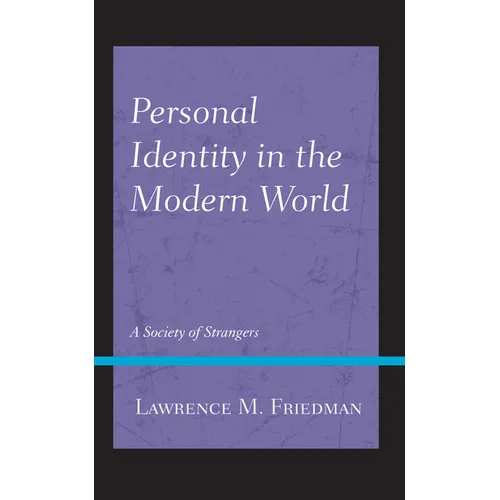 Personal Identity in the Modern World: A Society of Strangers - Paperback