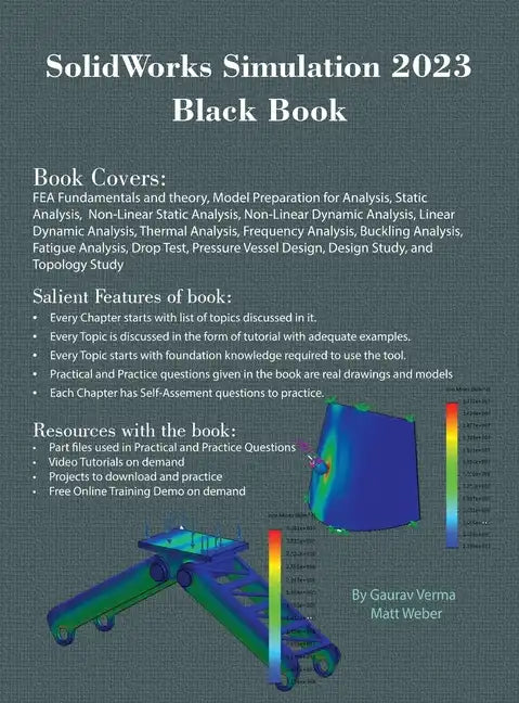 SolidWorks Simulation 2023 Black Book - Hardcover