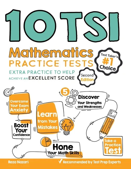 10 TSI Math Practice Tests: Extra Practice to Help Achieve an Excellent Score - Paperback