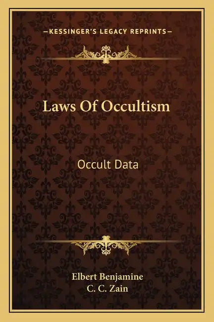 Laws of Occultism: Occult Data - Paperback