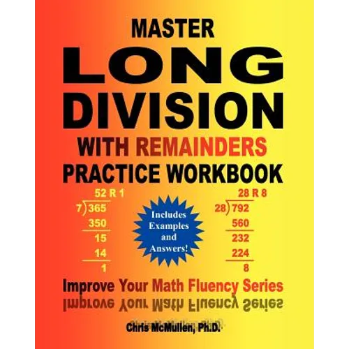 Master Long Division with Remainders Practice Workbook: (Includes Examples and Answers) - Paperback