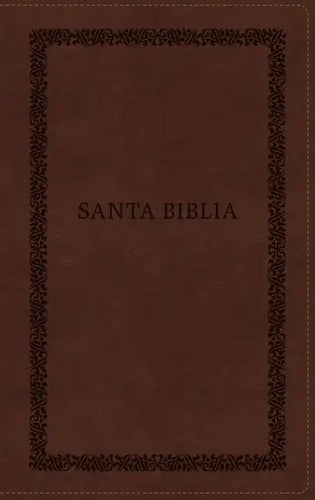 Rvr60, Santa Biblia, Tierra Santa, Ultrafina, Letra Grande, Leathersoft, Café, Con Cierre, Palabras de Jesús En Rojo, Comfort Print - Imitation Leather