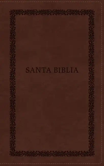 Rvr60, Santa Biblia, Tierra Santa, Ultrafina, Letra Grande, Leathersoft, Café, Con Cierre, Palabras de Jesús En Rojo, Comfort Print - Imitation Leather