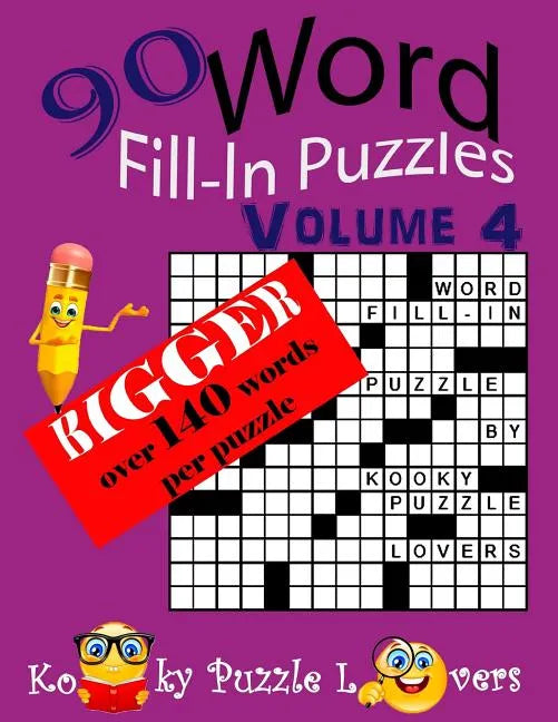 Word Fill-in Puzzles, Over 140 Words Per Puzzles - Paperback