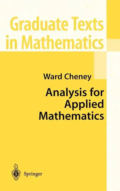 Analysis for Applied Mathematics - Hardcover