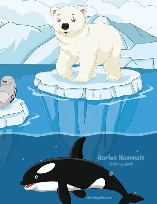 Marine Mammals Coloring Book 1 - Paperback