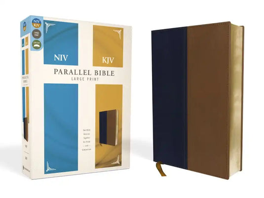 Side-By-Side Bible-PR-NIV/KJV-Large Print - Imitation Leather