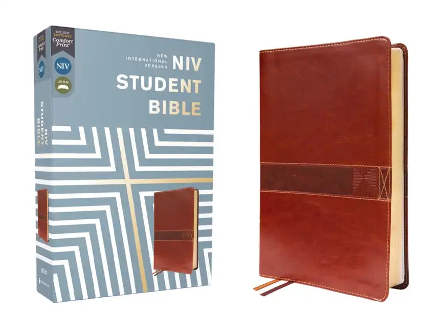 Niv, Student Bible, Leathersoft, Brown, Comfort Print - Imitation Leather