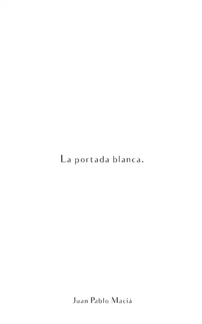 La portada blanca. - Paperback