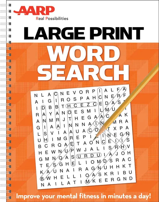 AARP Large Print Word Search - Spiral