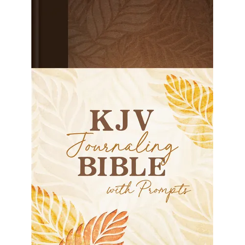 KJV Journaling Bible with Prompts [Copper Leaf] - Hardcover