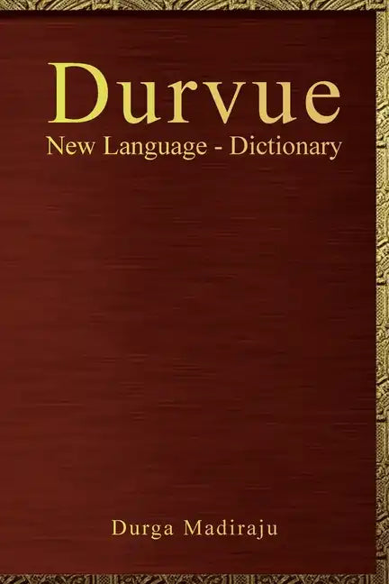 Durvue New Language - Dictionary - Paperback