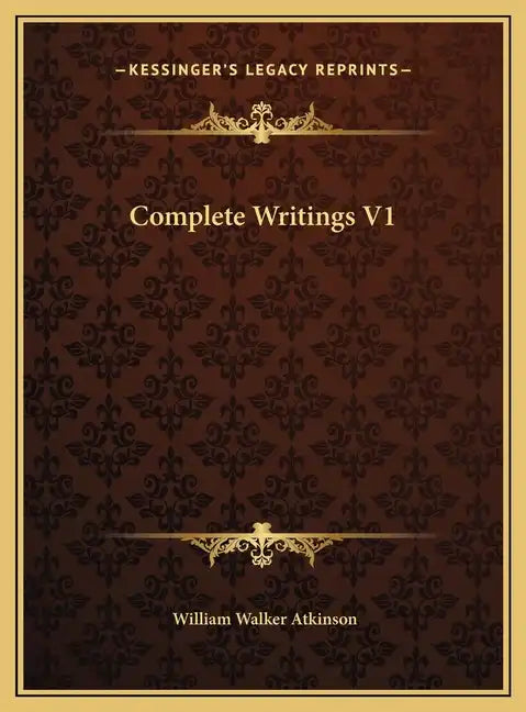 Complete Writings V1 - Hardcover