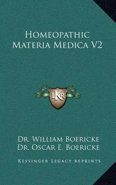 Homeopathic Materia Medica V2 - Hardcover