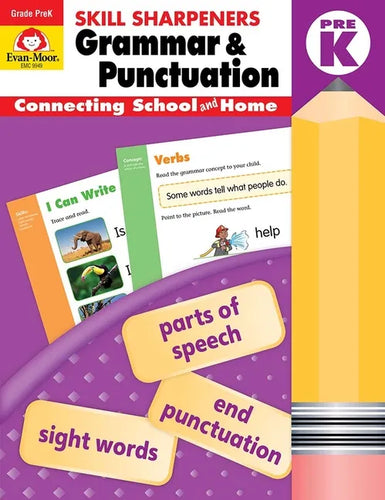 Skill Sharpeners: Grammar & Punctuation, Prek Workbook - Paperback