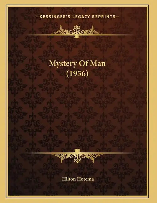 Mystery Of Man (1956) - Paperback