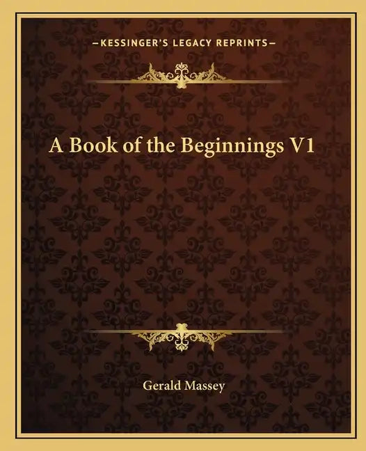 A Book of the Beginnings V1 - Paperback