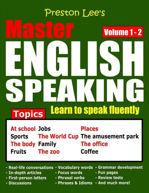 Preston Lee's Master English Speaking - Volume 1 - 2 - Paperback