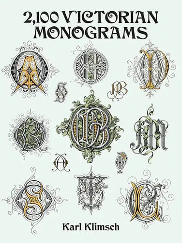 2,100 Victorian Monograms - Paperback