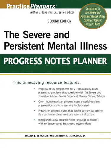 The Severe and Persistent Mental Illness Progress Notes Planner - Paperback