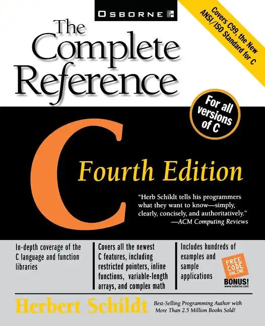 C: The Complete Reference - Paperback
