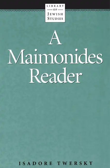 A Maimonides Reader - Paperback