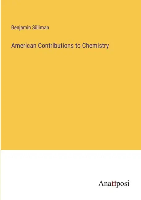 American Contributions to Chemistry - Paperback