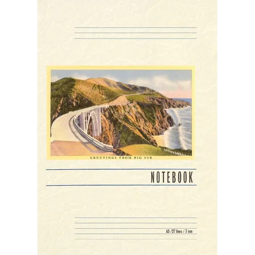 Vintage Lined Notebook Greetings from Big Sur - Paperback