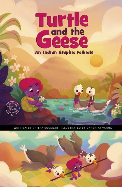 Turtle and the Geese: An Indian Graphic Folktale - Hardcover