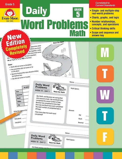 Daily Word Problems Math, Grade 5 Teacher Edition - Paperback