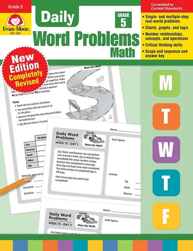 Daily Word Problems Math, Grade 5 Teacher Edition - Paperback