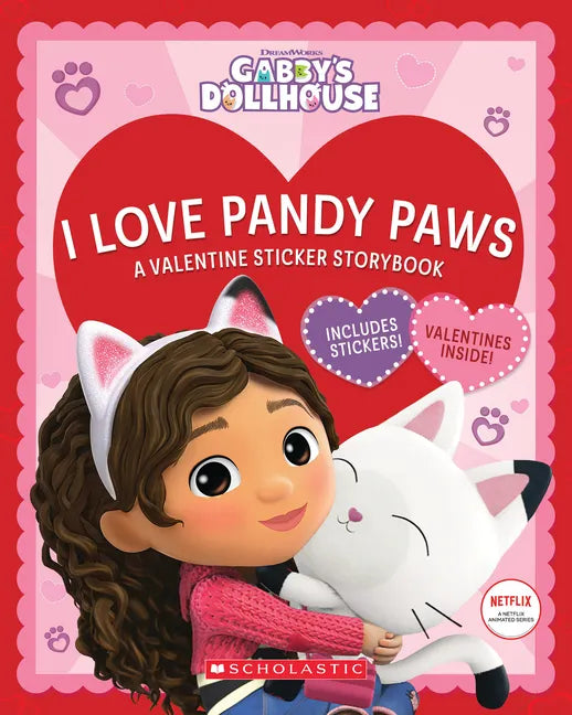 I Love Pandy Paws: A Valentine Sticker Storybook (Gabby's Dollhouse) - Paperback