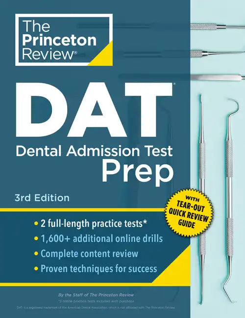 Princeton Review DAT Prep, 3rd Edition - Paperback