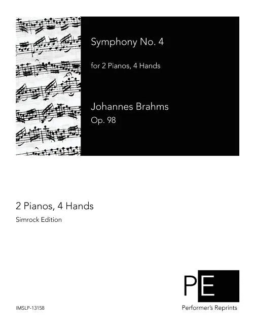 Symphony No. 4: for 2 Pianos, 4 Hands - Paperback