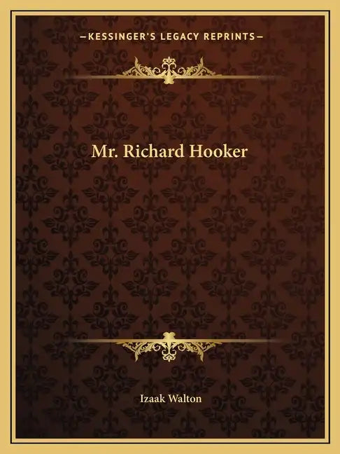 Mr. Richard Hooker - Paperback