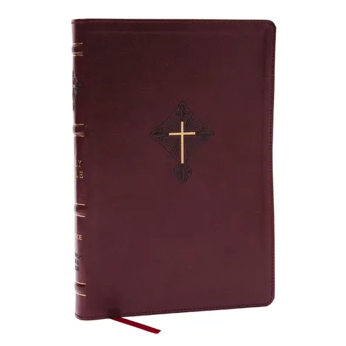 Rsv2ce, Thinline Large Print Catholic Bible, Crimson Leathersoft, Comfort Print - Imitation Leather