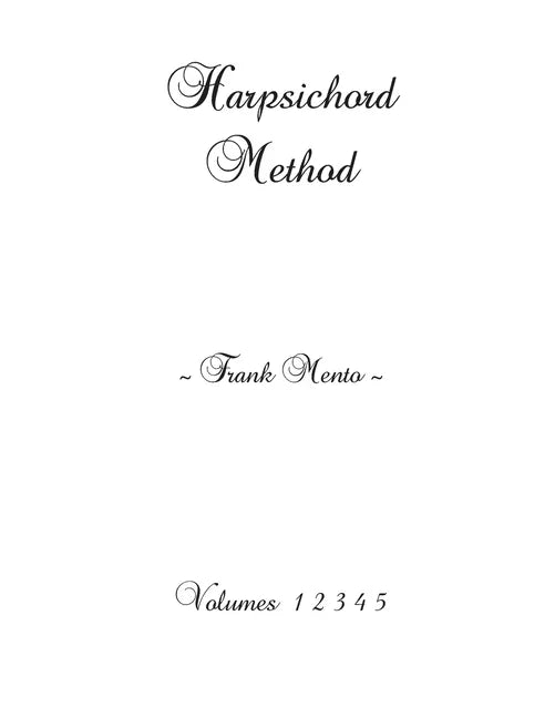 Harpsichord Method - Volumes 1 2 3 4 5 - Paperback