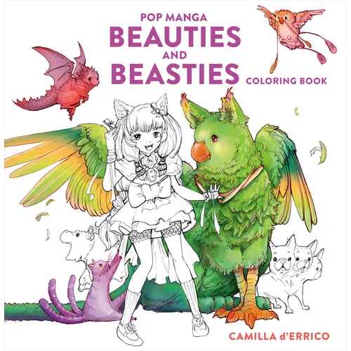 Pop Manga Beauties and Beasties Coloring Book - Paperback