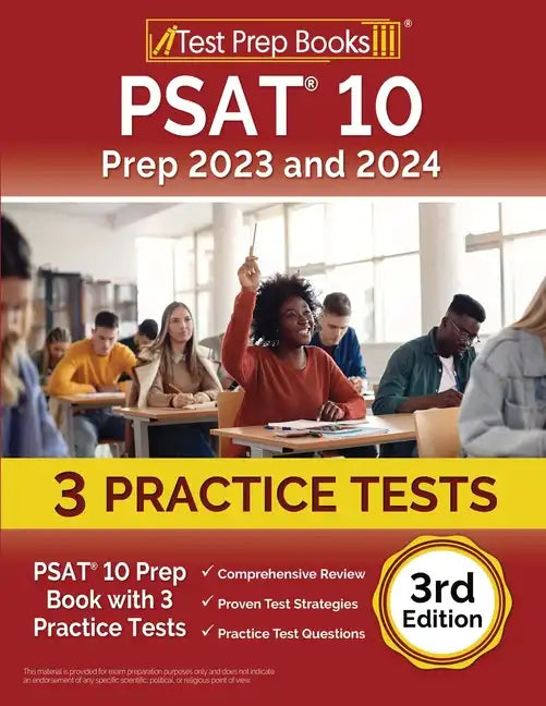 PSAT 10 Prep 2023 and 2024: PSAT 10 Prep Book with 3 Practice Tests [3rd Edition] - Paperback
