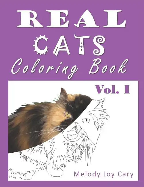REAL CATS Coloring Book: 50 Pages of Cats to Color for Adults or Kids - Paperback