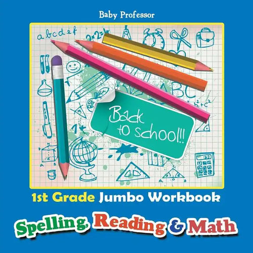 1st Grade Jumbo Workbook Spelling, Reading & Math - Paperback