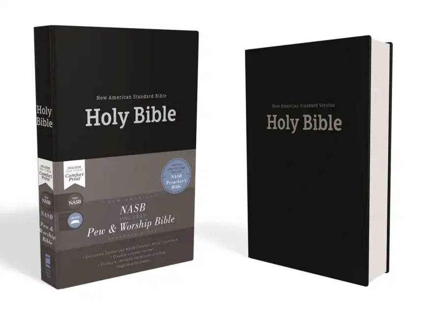 Nasb, Pew and Worship Bible, Hardcover, Black, 1995 Text, Comfort Print - Hardcover