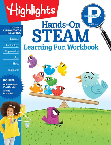 Preschool Hands-On Steam Learning Fun Workbook - Paperback