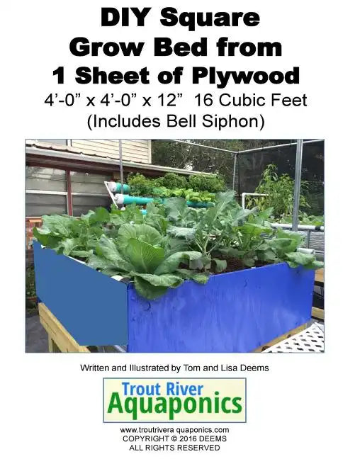 DIY Square Grow Bed from 1 Sheet of Plywood 4'-0